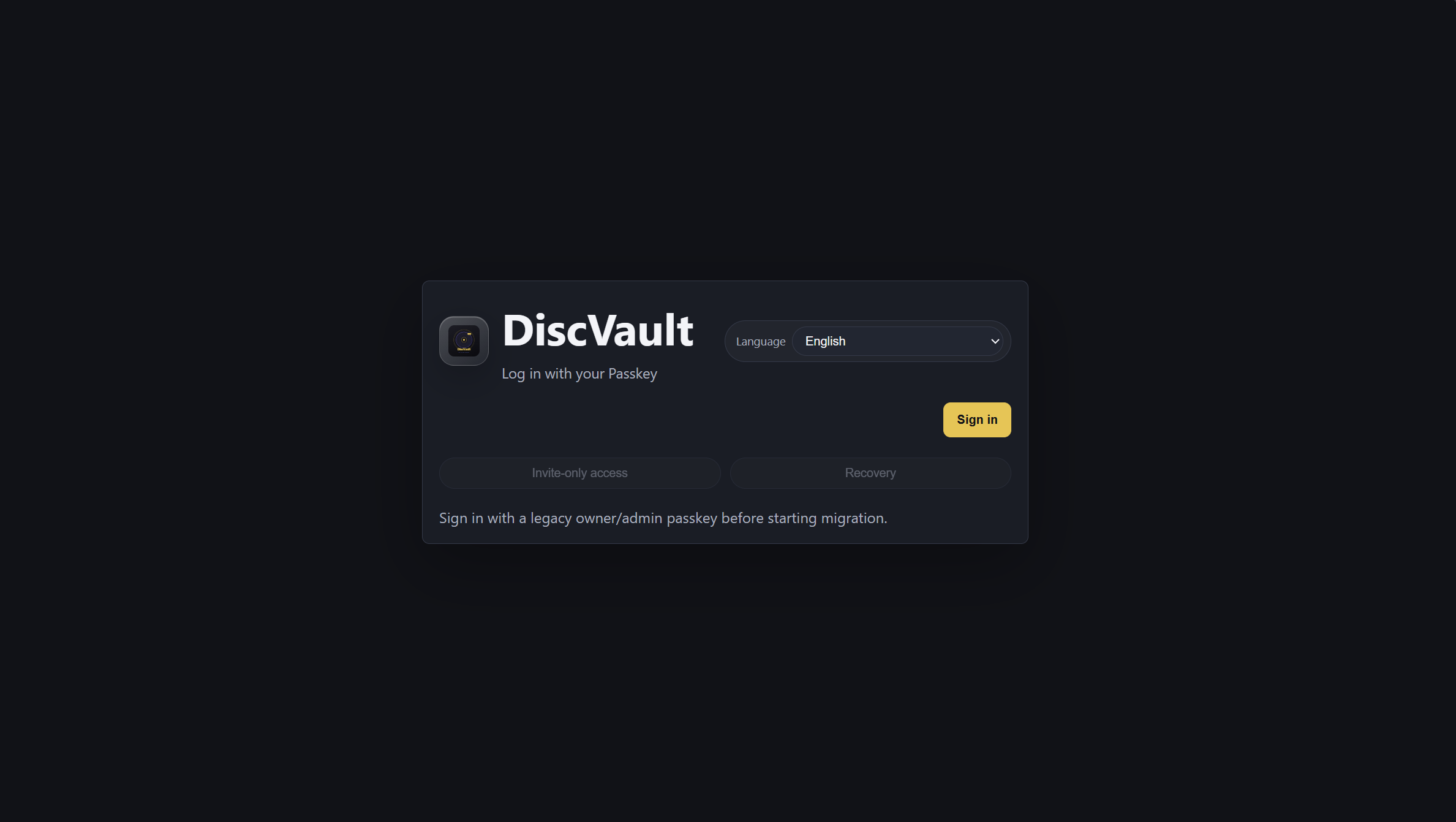 Authenticate with current passkey